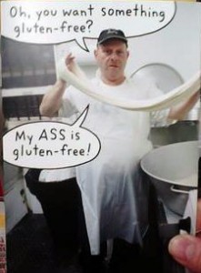 Hallmark making fun of people who are gluten free